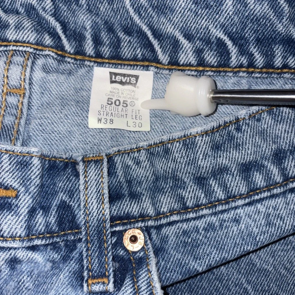 Levi's 505 Mens Blue Jeans Size 38W X 30L